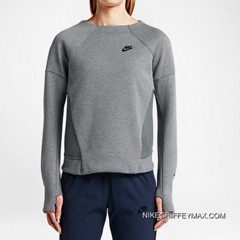 Nike Tech Fleece Mesh Crew Womens Sweatshirt